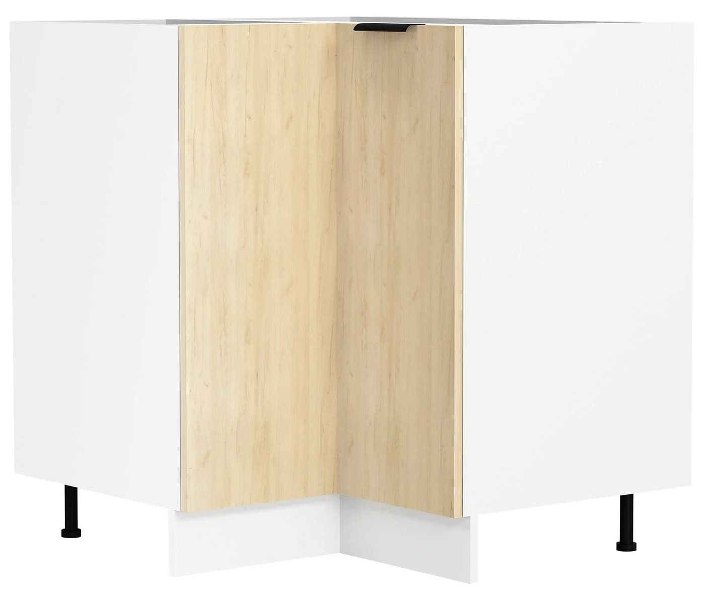 VCM Eckschrank Küchenschrank Fasola Braun/Weiß - Bild 3