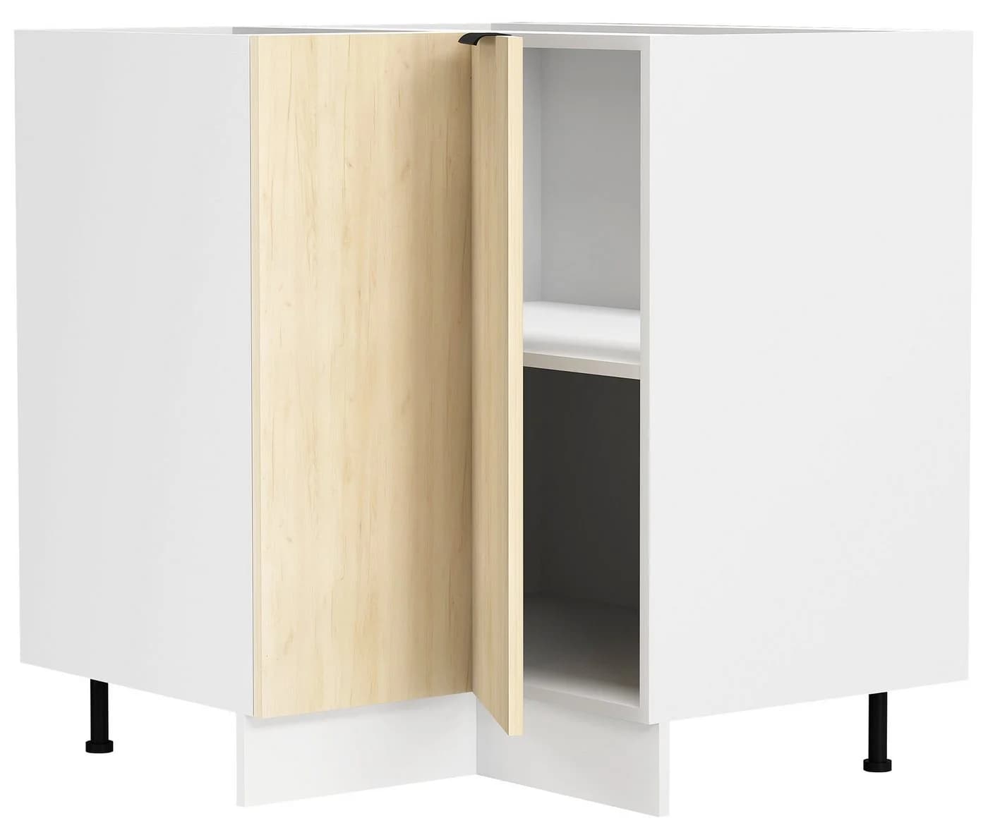 VCM Eckschrank Küchenschrank Fasola Braun/Weiß - Bild 5