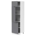 VCM Hochschrank Küchenschrank Weiß mit 3 Türen Bild 1