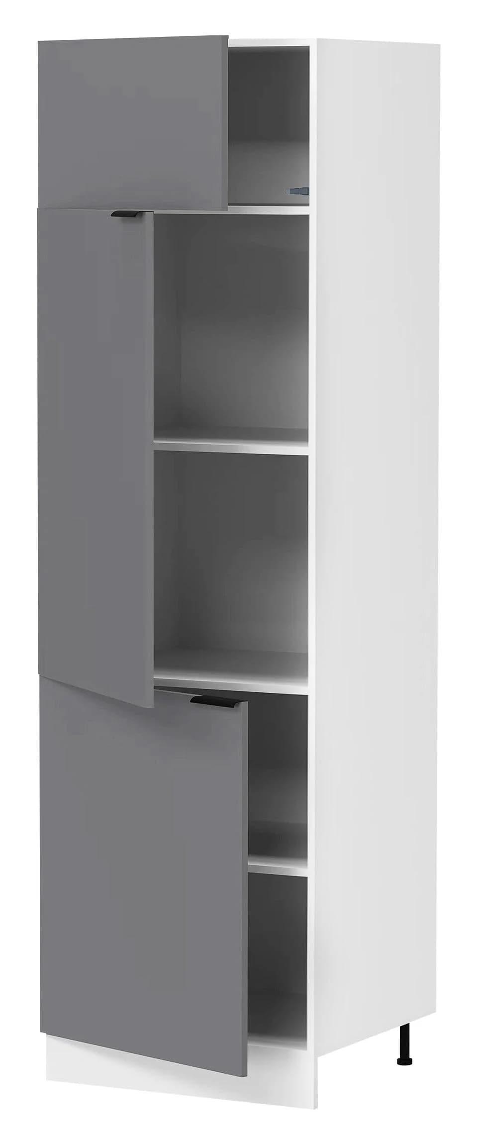 VCM Hochschrank Küchenschrank Weiß mit 3 Türen - Bild 2