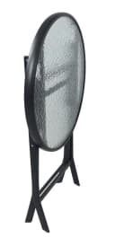 VCM Gartentisch rund klappbar Metall Glas Bild 1