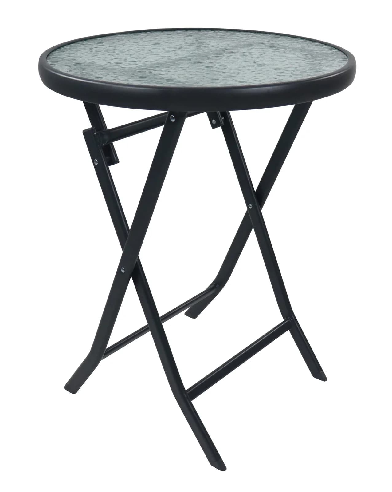 VCM Gartentisch rund klappbar Metall Glas - Bild 5