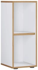 VCM Holzregal Salia Weiß 2-fach Büroregal mit variablem Fachboden Bild 2