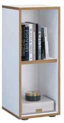VCM Holzregal Salia Weiß 2-fach Büroregal mit variablem Fachboden Bild 3