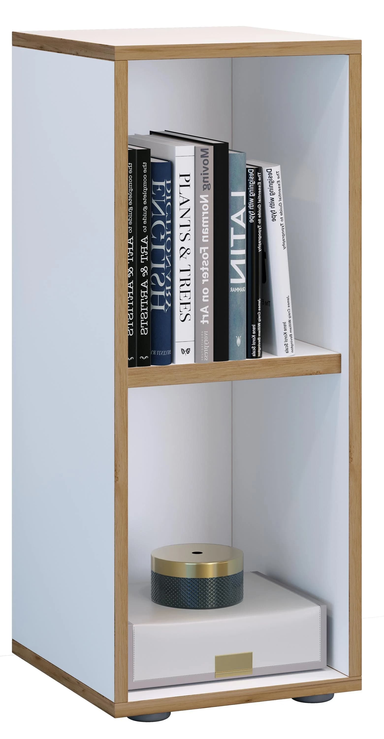 VCM Holzregal Salia Weiß 2-fach Büroregal mit variablem Fachboden - Bild 3