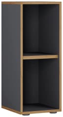 VCM Holzregal Salia 2-fach Anthrazit Schwarz Büroregal Bild 2