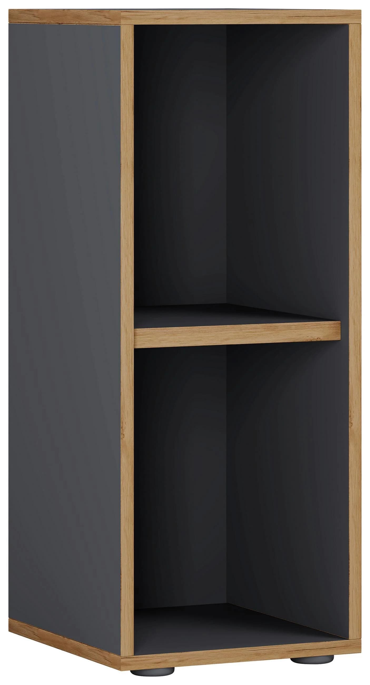 VCM Holzregal Salia 2-fach Anthrazit Schwarz Büroregal - Bild 2