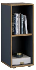 VCM Holzregal Salia 2-fach Anthrazit Schwarz Büroregal Bild 3