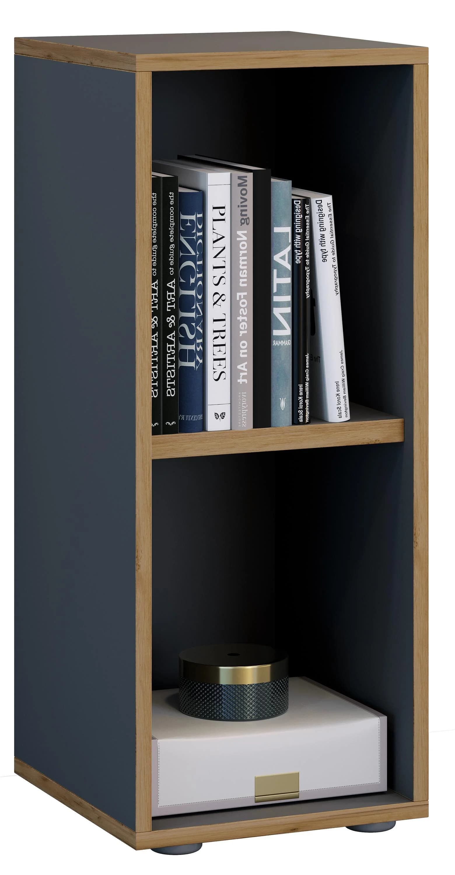 VCM Holzregal Salia 2-fach Anthrazit Schwarz Büroregal - Bild 3