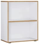 VCM Holzregal Salia 2fach Weiß - Büroregal mit variablem Fachboden Bild 2
