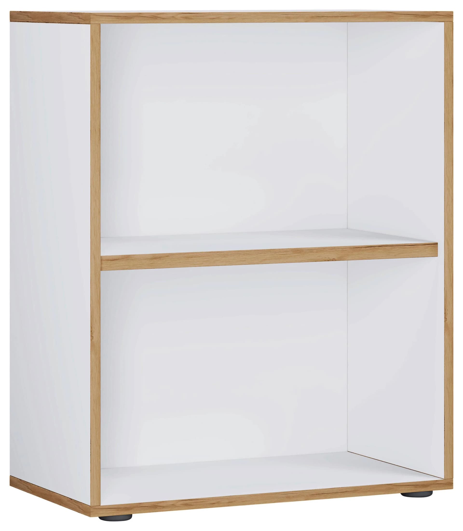 VCM Holzregal Salia 2fach Weiß - Büroregal mit variablem Fachboden - Bild 2