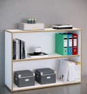 VCM Bücherregal Salia 2fach Weiß Holz Büroregal Bild 4