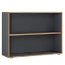 VCM Holzregal Salia 2-fach Anthrazit Büroregal mit variablem Fachboden Bild 3