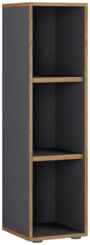 VCM Holzregal Salia 3-fach Anthrazit Platzsparendes Büroregal Bild 2