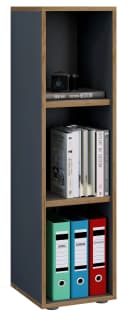 VCM Holzregal Salia 3-fach Anthrazit Platzsparendes Büroregal Bild 3