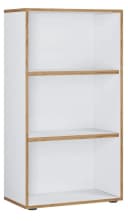 VCM Holzregal Salia 3fach Weiß - Platzsparendes Büroregal mit variablen Böden Bild 2