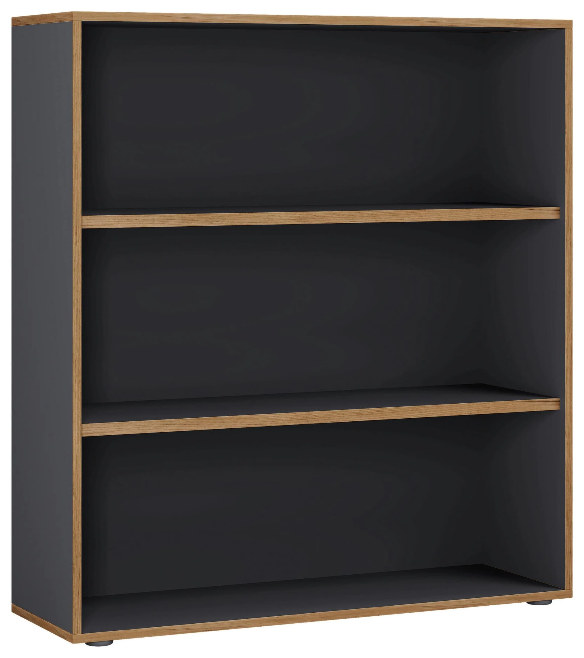 VCM Bücherregal Salia 3-fach Anthrazit Holz Büroregal - Bild 2