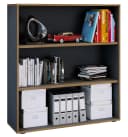 VCM Bücherregal Salia 3-fach Anthrazit Holz Büroregal Bild 3