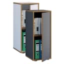 VCM Aktenschrank Salia Weiß Holz 2-fach mit Drehtür Bild 1