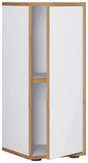 VCM Aktenschrank Salia Weiß Holz 2-fach mit Drehtür Bild 2