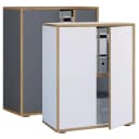 VCM Aktenschrank Salia 2-fach Anthrazit Holz Büroschrank Bild 1