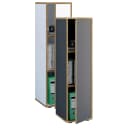VCM Aktenschrank Salia 3-fach Anthrazit Holz mit Drehtür Bild 1