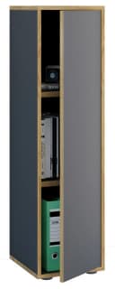 VCM Aktenschrank Salia 3-fach Anthrazit Holz mit Drehtür Bild 3
