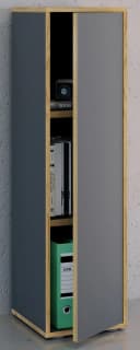 VCM Aktenschrank Salia 3-fach Anthrazit Holz mit Drehtür Bild 4