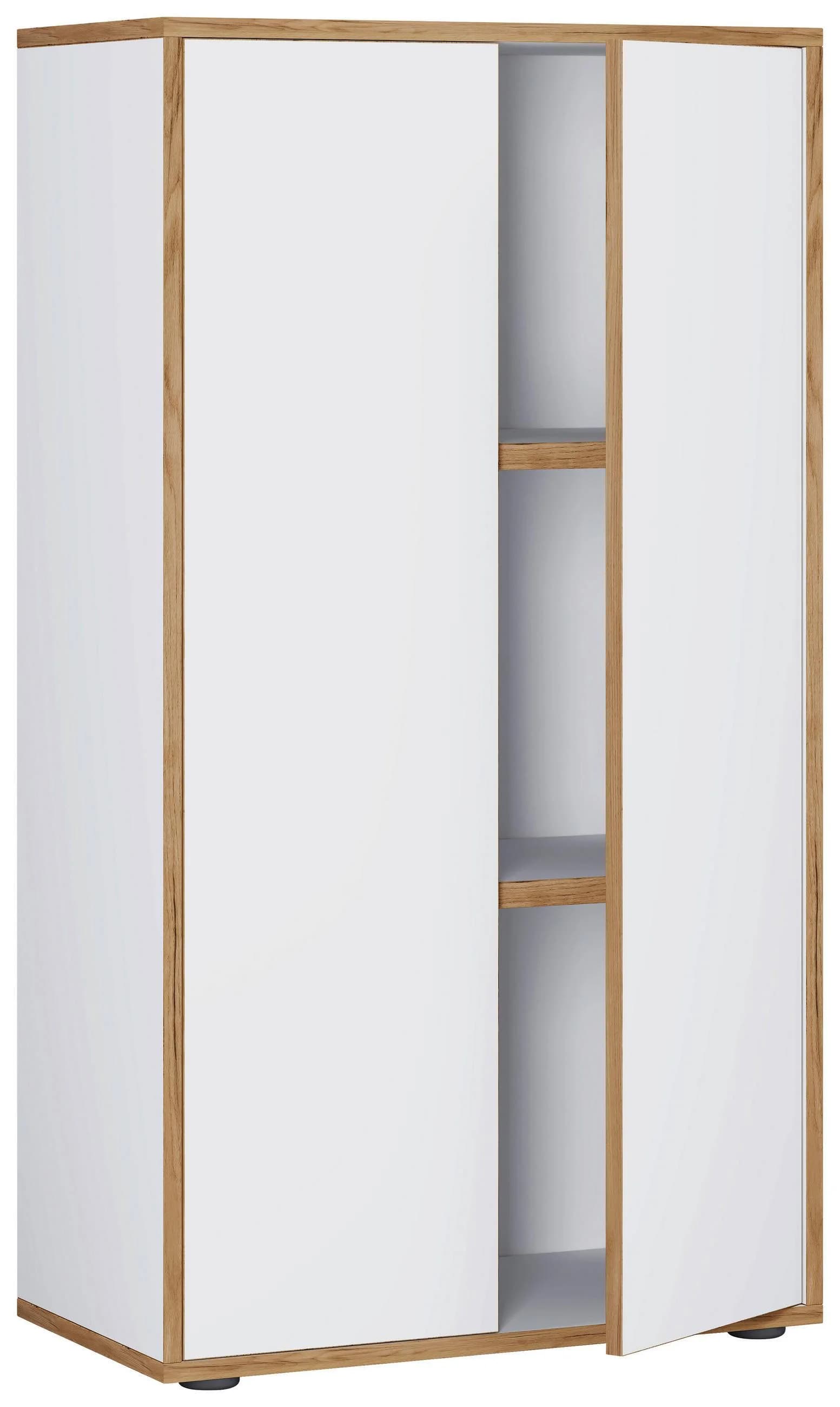 VCM Aktenschrank Salia Weiß 3-fach mit Drehtüren - Bild 2