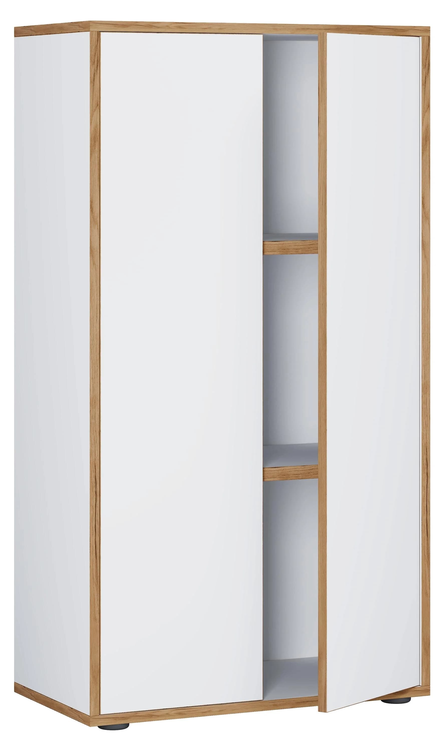 VCM Aktenschrank Salia Weiß 3-fach mit Drehtüren - Bild 3