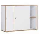 VCM Aktenschrank Salia 2-fach Weiß Schiebetüren Bild 2