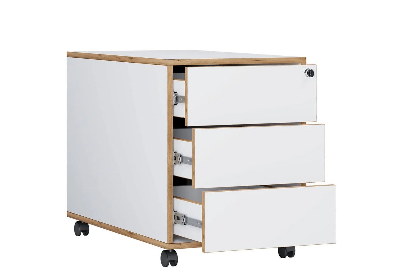 VCM Rollcontainer Beistellcontainer mit drei Schubladen - Bild 2