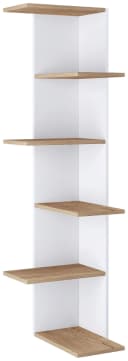 VCM Wandregal Balos XL Weiß/Honig-Eiche Holzwerkstoff Bild 2