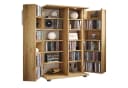 VCM Media-Regal Engalo XL CD DVD Schrank Honig-Eiche Bild 3