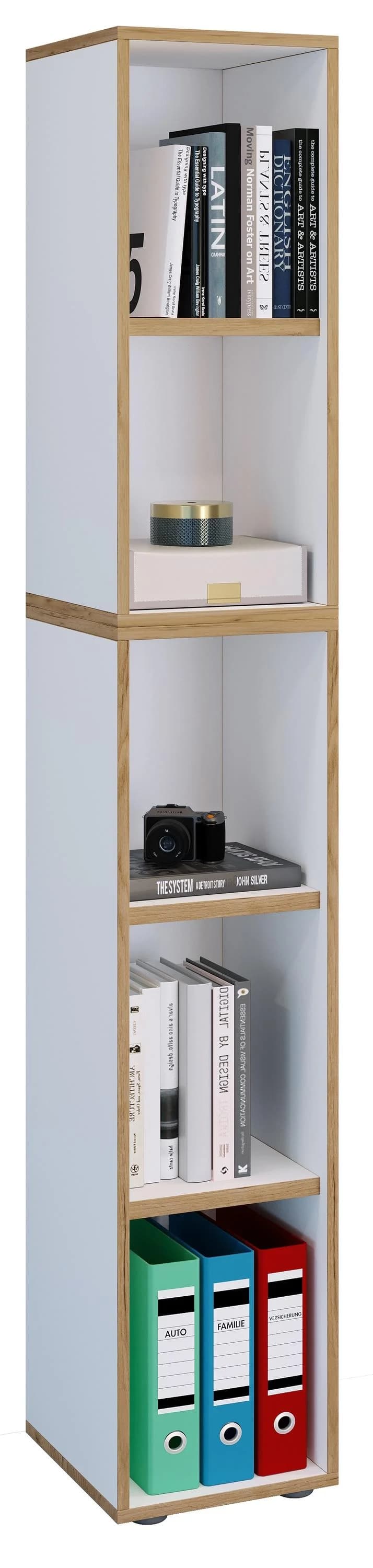 VCM Bücherregal Salia Weiß 5-fach höhenverstellbar - Bild 3