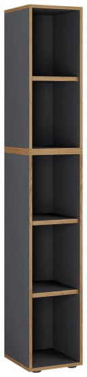 VCM Bücherregal Salia 5fach Schwarz Anthrazit Holzregal Büro Bild 2