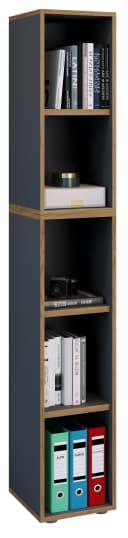 VCM Bücherregal Salia 5fach Schwarz Anthrazit Holzregal Büro Bild 3