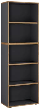 VCM Bücherregal Salia 5fach Anthrazit Höhenverstellbar Bild 2