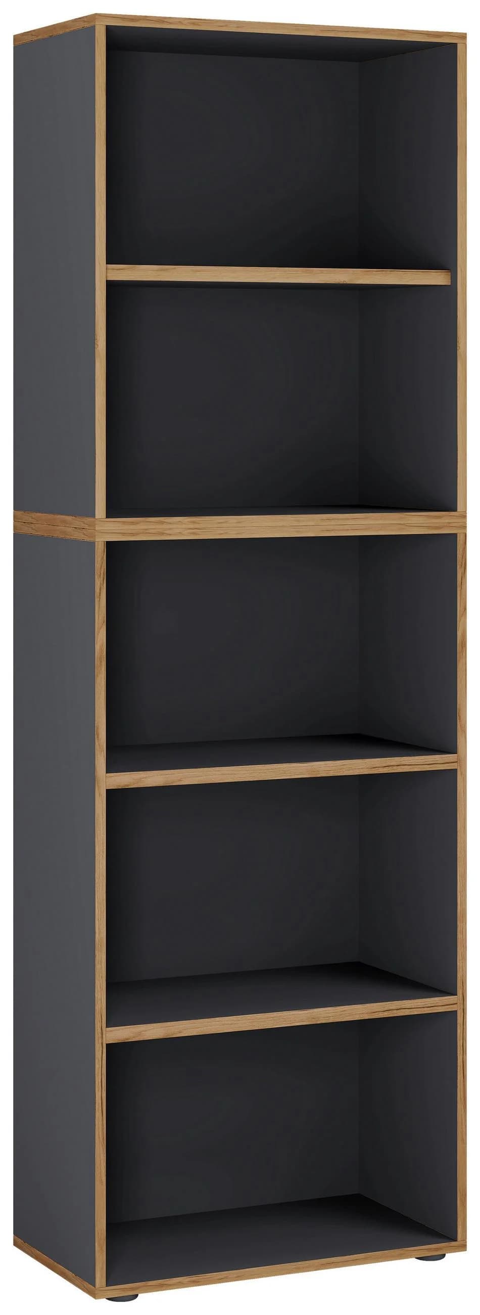 VCM Bücherregal Salia 5fach Anthrazit Höhenverstellbar - Bild 2