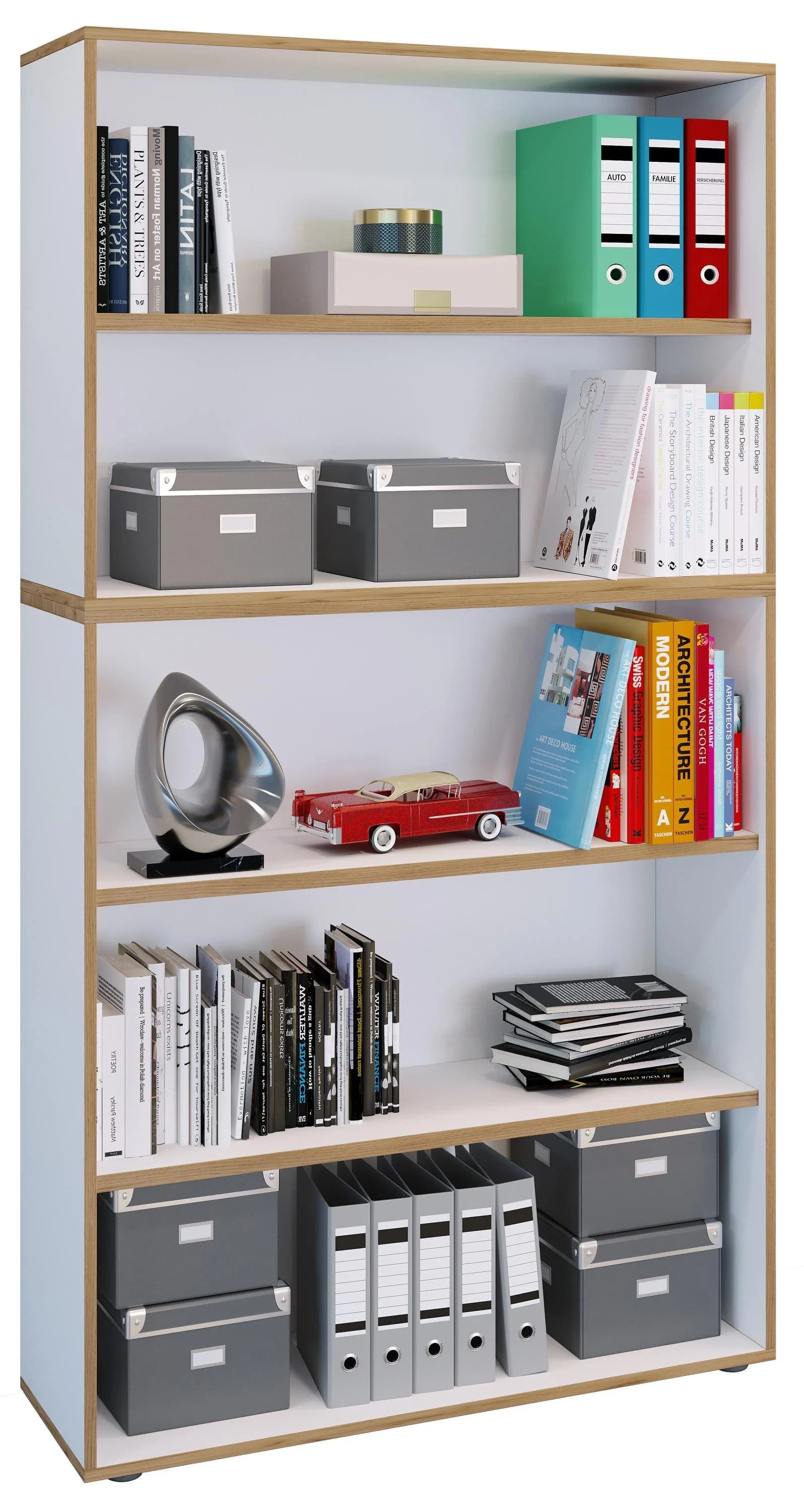 VCM Salia Bücherregal Weiß 5-fach Holzregal - Bild 3