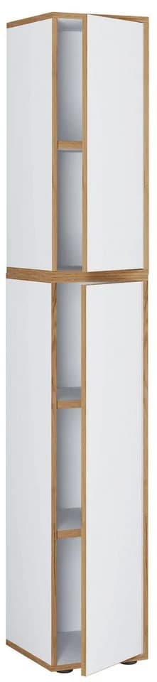 VCM Aktenschrank Salia Weiß 5-fach mit Drehtür - Bild 2