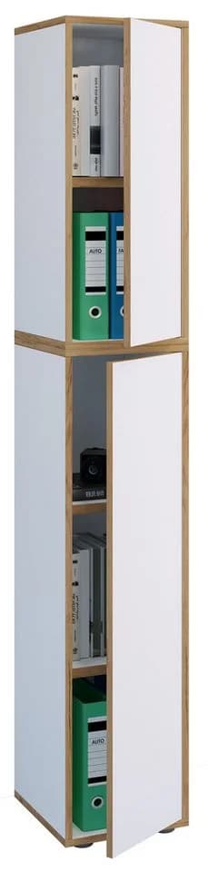 VCM Aktenschrank Salia Weiß 5-fach mit Drehtür - Bild 3