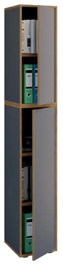 VCM Aktenschrank Salia 5-fach Anthrazit Holz Drehtür Bild 2