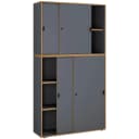 VCM Büroschrank mit 5 Fächern und Schiebetüren Bild 3