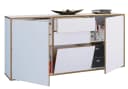 VCM Holz Kommode Sideboard Salia Weiß mit Schubladen und Drehtüren Bild 2