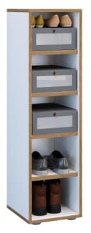 VCM Holz Schuhregal Salia Weiß 5 Fächer Bild 2