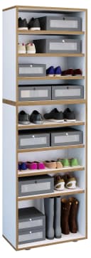 VCM Schuhregal Salia Weiß 9 Fächer Holz Bild 2