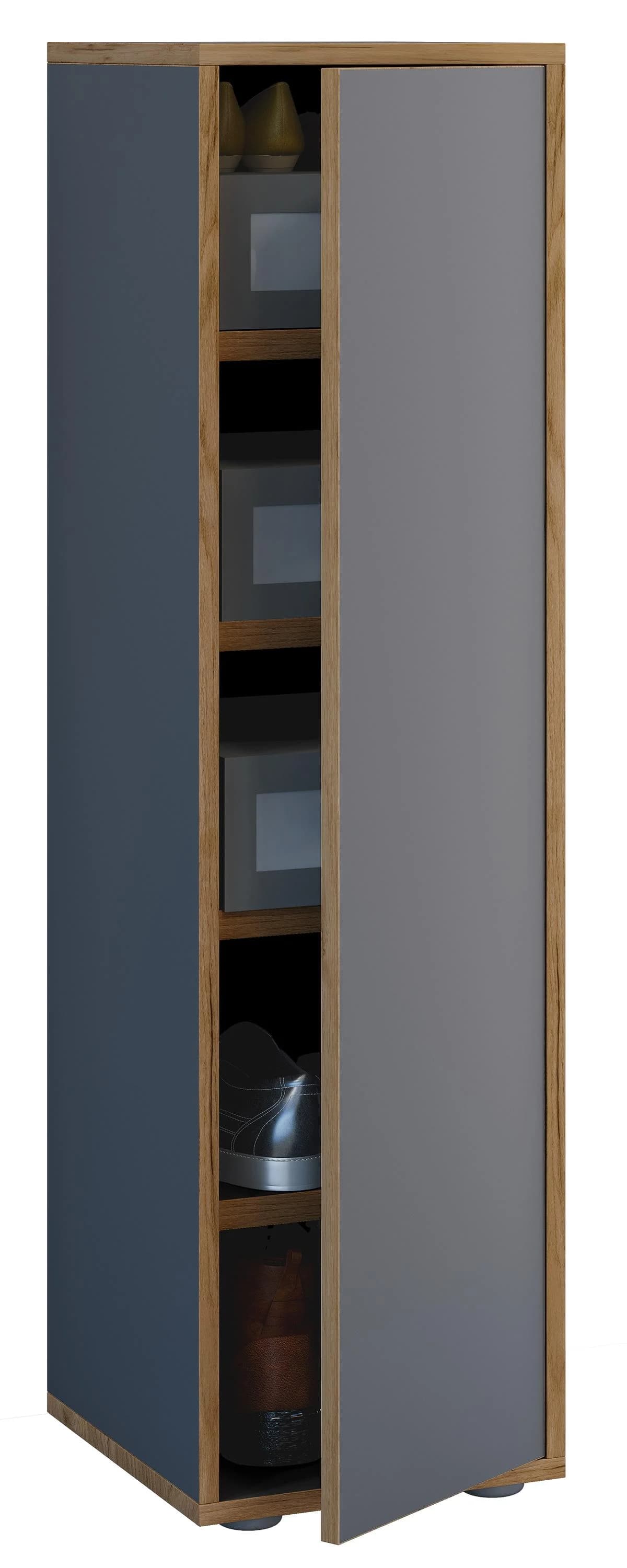 VCM Schuhschrank Salia B30 Anthrazit 5 Fächer Push-to-Open - Bild 2