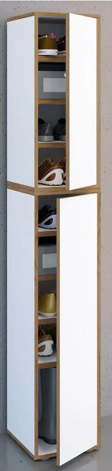 VCM Schuhschrank Salia Weiß 9 Fächer Push-to-Open - Bild 4