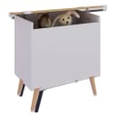 VCM Sitztruhe Bosula L Holz Sitzbank Truhe mit Stauraum Braun/Weiß Bild 1